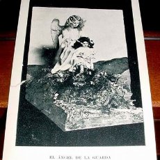 Postales: ANTIGUA POSTAL DE LA EXPOSICION ARTISTICA 1905 - CON MUÑECAS DE PORCELANA - EL ANGEL DE LA GUARDIA -. Lote 13456895