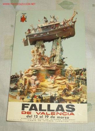 Postales: TARJETA POSTAL DE FALLAS,A&Ntilde;O 1965 - Foto 1