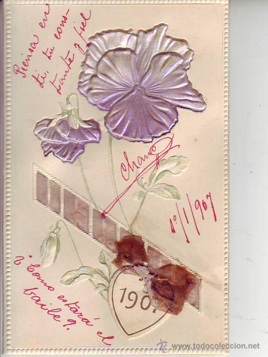 Postales: postal  con relieves - Foto 1