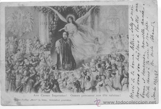 Postales: AVE CESAR IMPERATOR. A&Ntilde;O 1898 - Foto 1