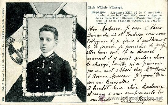 Postales: Alfonso XIII. Raphael Tuck - Foto 1