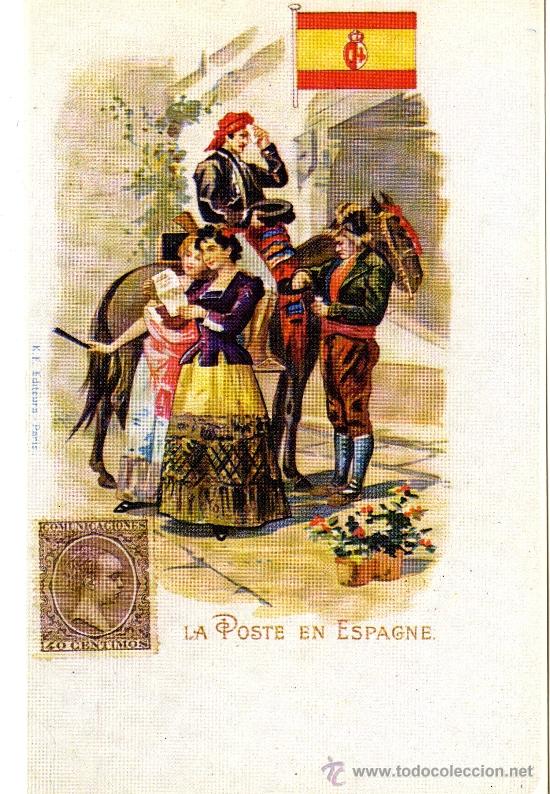 Postales: Espa&ntilde;a. La Poste en Espagne - Foto 1