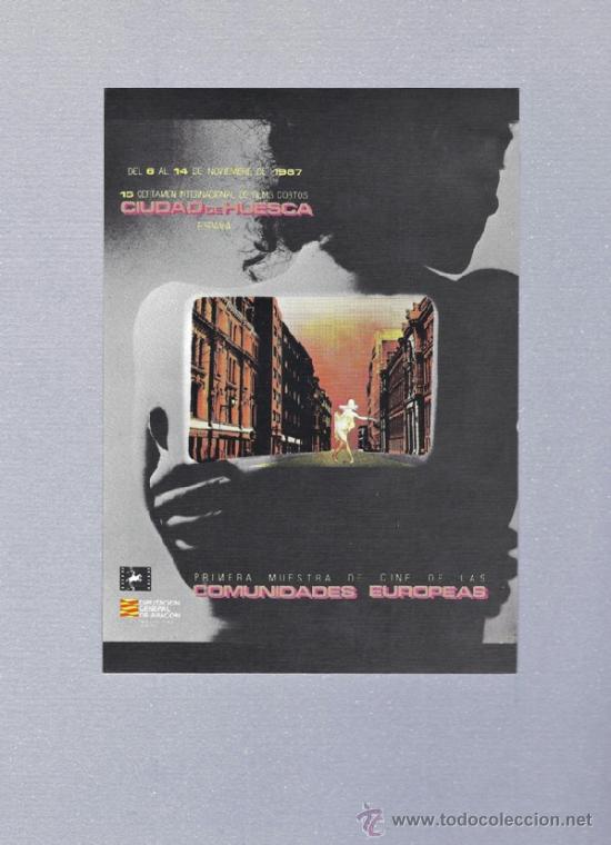Cartoline: Postal del cartel del 15&ordm; Festival de Cine de Huesca, 1987