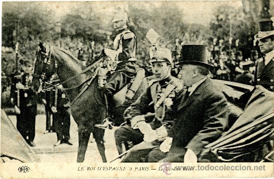 Postales: Le roi dEspagne a Paris - Foto 1