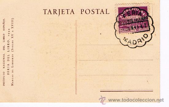 Postales: FERIA DEL LIBRO  A&Ntilde;O 1944. - Foto 1
