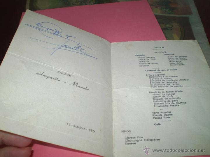 Postales: CARTA DE BODA 1974 - Foto 2