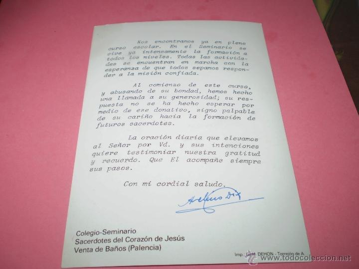 Postales: POSTAL SEMINARIO PALENCIA - Foto 2