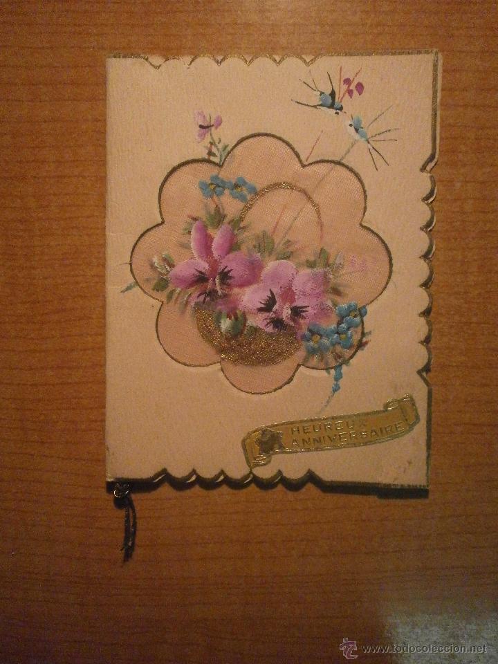 Postales: FELICITACION ESCRITA A&Ntilde;O 1955 - Foto 1