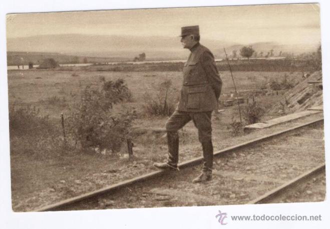 Postales: En Mac&eacute;doine. Le g&eacute;n&eacute;ral Sarrail, commandant larm&eacute;e alli&eacute;e, devant le Vardar. - Foto 1