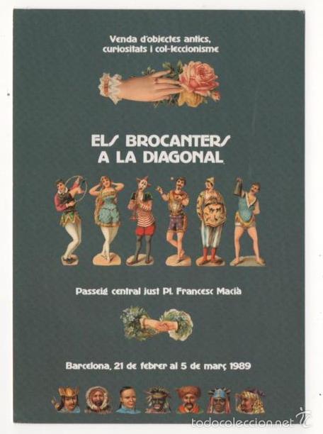 Postales: (ALB-TC-1) POSTAL ELS BROCANTERS A LA DIAGONAL - Foto 1