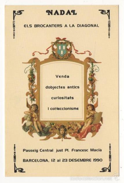 Postales: (ALB-TC-1) POSTAL ELS BROCANTERS A LA DIAGONAL - Foto 1