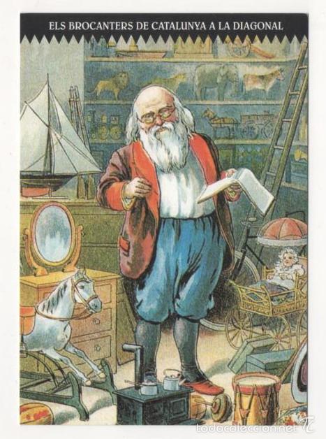 Postales: (ALB-TC-1) POSTAL ELS BROCANTERS A LA DIAGONAL - Foto 1