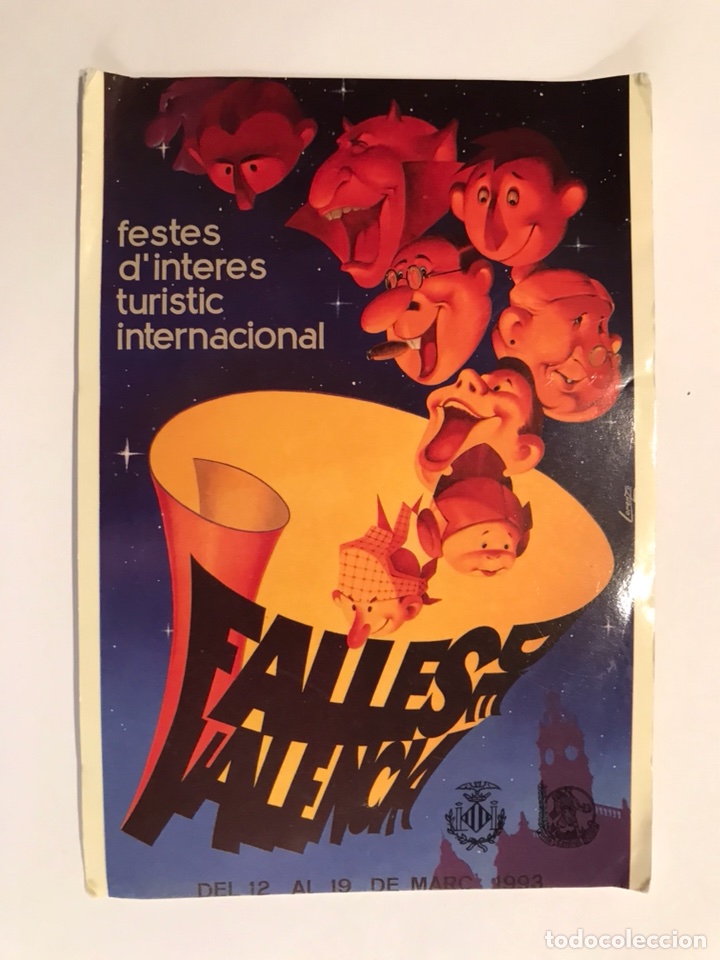 Postales: FALLAS DE VALENCIA. Postal Turismo (a.1993) - Foto 1