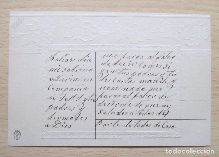 Postales: Tarjeta postal antigua en relieve - Foto 2