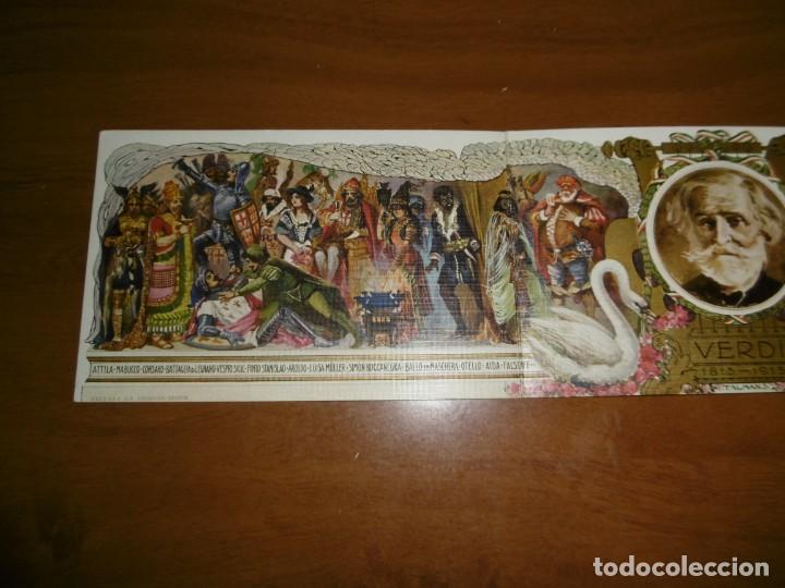 Postales: POSTAL TRIPLE DEL CENTENARIO DE VERDI - Foto 3