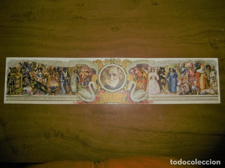Postales: POSTAL TRIPLE DEL CENTENARIO DE VERDI - Foto 1