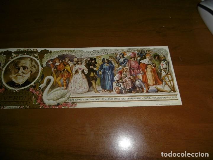 Postales: POSTAL TRIPLE DEL CENTENARIO DE VERDI - Foto 2