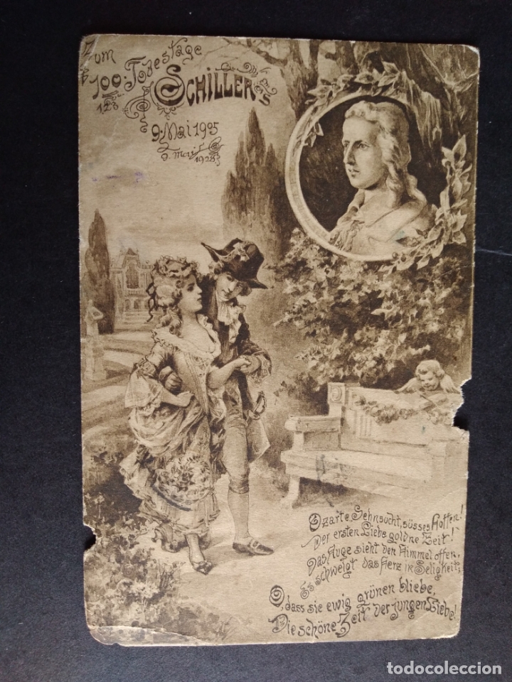 Postales: SCHILLER POSTAL CONMEMORATIVA - Foto 1