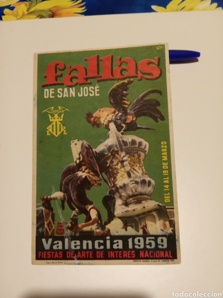 Postales: Fallas Valencia 1959 - Foto 1