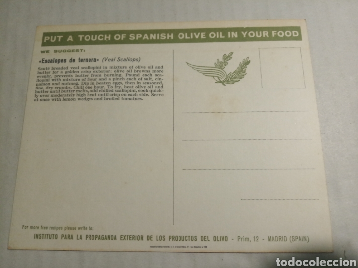 Postales: Aceite de oliva Espa&ntilde;a - Foto 2