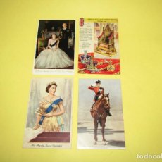 Cartes Postales: ANTIGUAS TARJETAS POSTALES DE LA REINA ISABEL II DE INGLATERRA - AÑO 1950S.. Lote 266097123