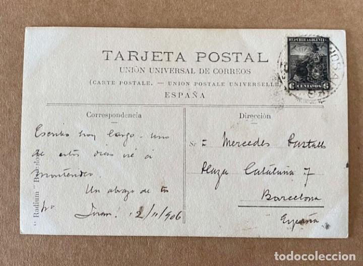 Postales: RAFAEL DE CASANOVA. POSTAL DE 1906 - Foto 2