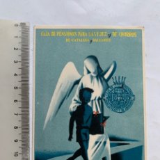 Postales: POSTAL. CAJA DE PENSIONES PARA LA VEJEZ Y DE AHORROS DE CATALUÑA Y BALEARES. BODAS DE ORO, 1904-1954. Lote 340523868