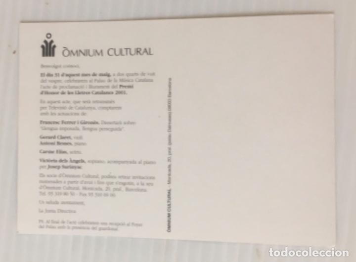 Postales: POSTAL OMNIUM CULTURAL.. - Foto 2