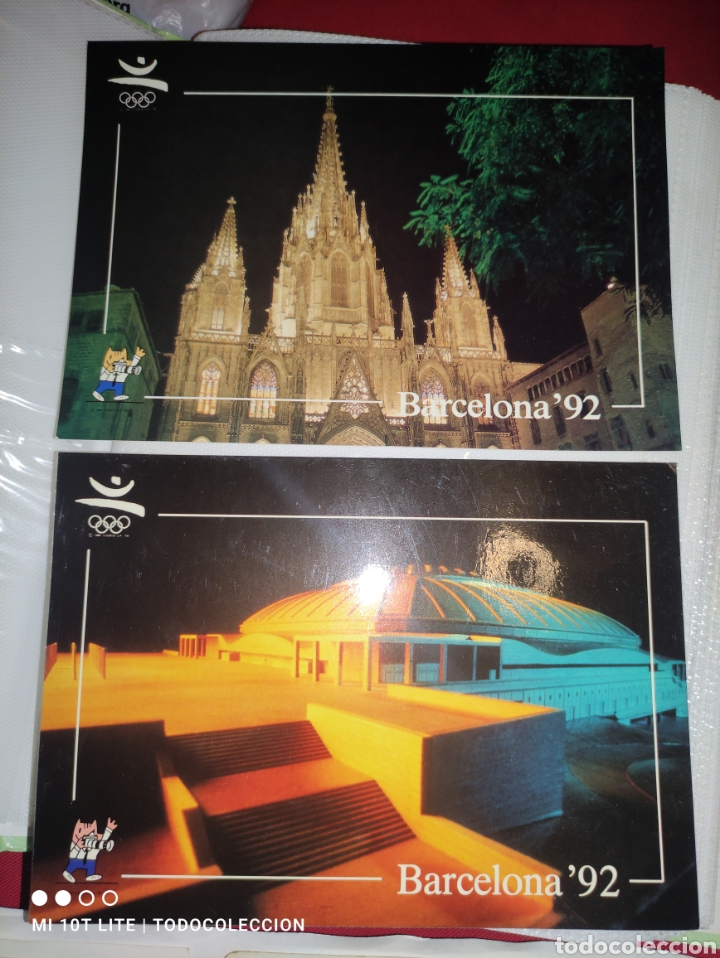 Postales: 2 POSTALES BARCELONA 92 (12x17) - Foto 1