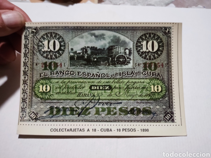 Postales: Postal tema billetes Cuba - Foto 1