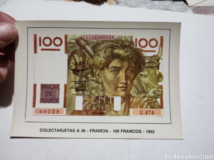 Postales: Postal billete Francia - Foto 1