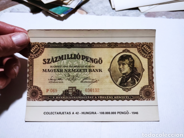 Postales: Postal billete Hungr&iacute;a - Foto 1