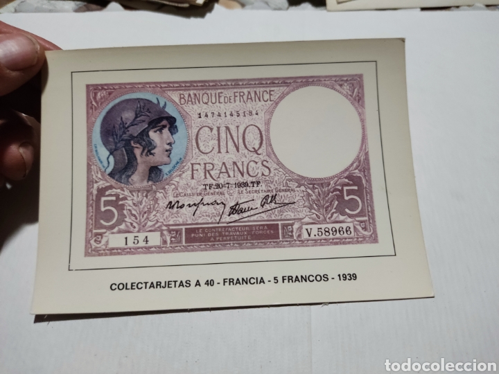 Postales: Postal billete Francia - Foto 1