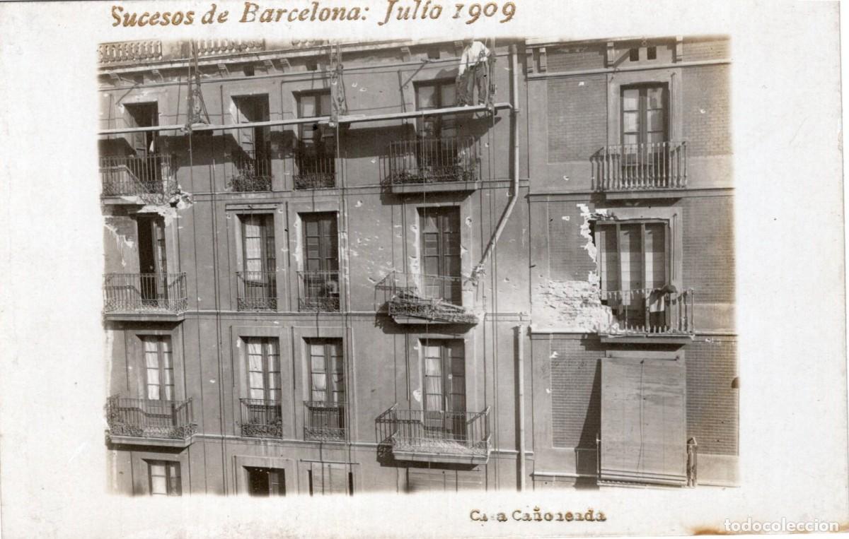 Postales: SUCESOS DE BARCELONA JULIO 1909 - Foto 1