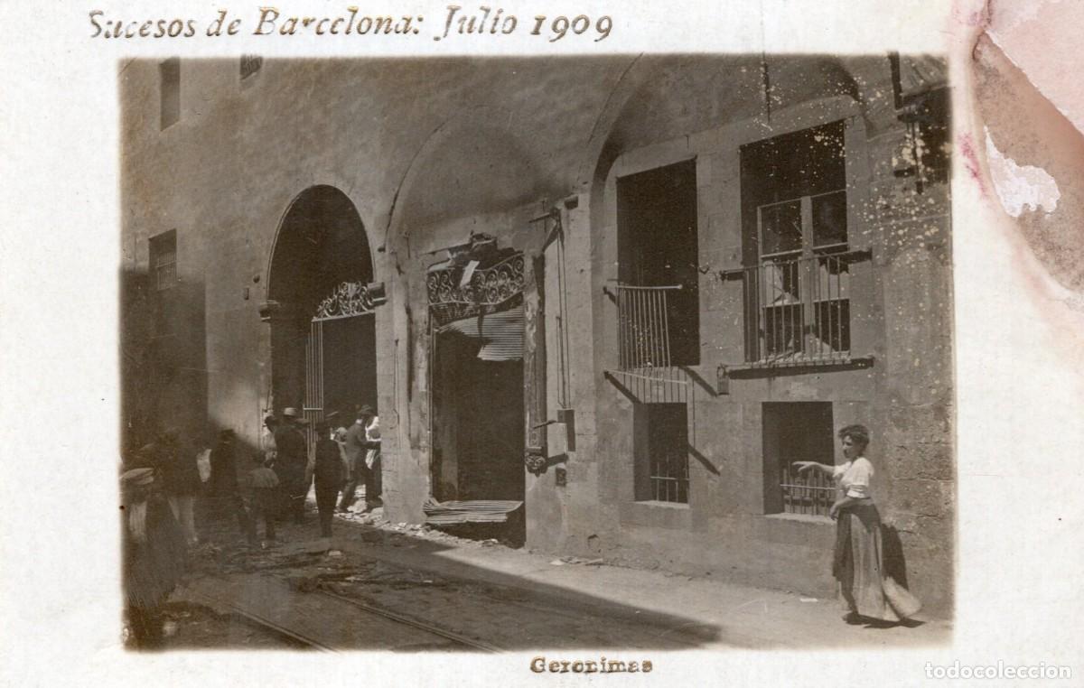 Postales: SUCESOS DE BARCELONA JULIO 1909 - Foto 1