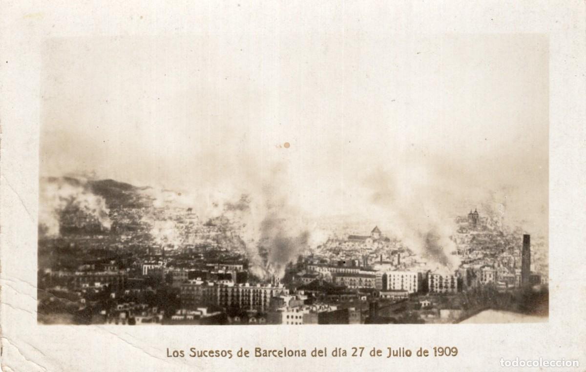 Postales: SUCESOS DE BARCELONA JULIO 1909 - Foto 1