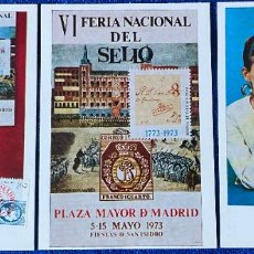 Postales: VI FERIA NACIONAL DEL SELLO - PLAZA MAYOR DE MADRID (1973)