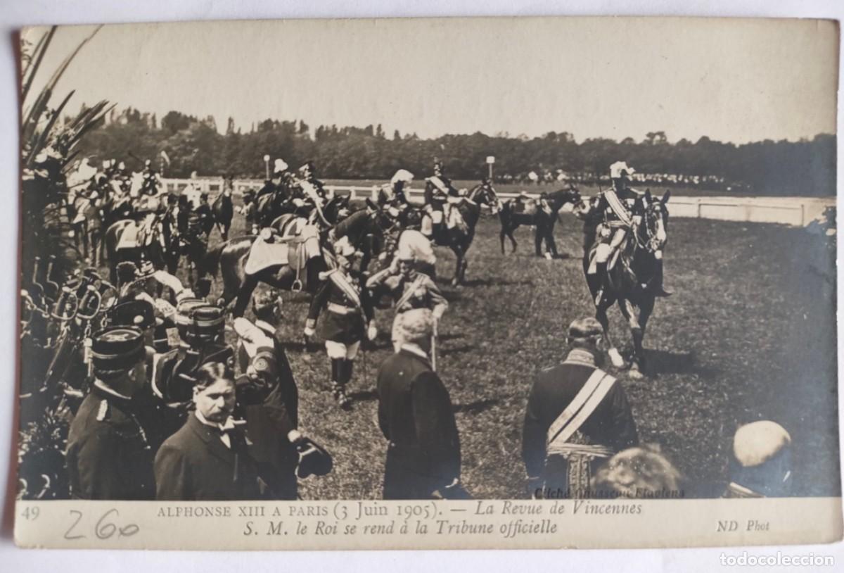 Postales: ALFONSO XIII EN PARIS - Foto 1
