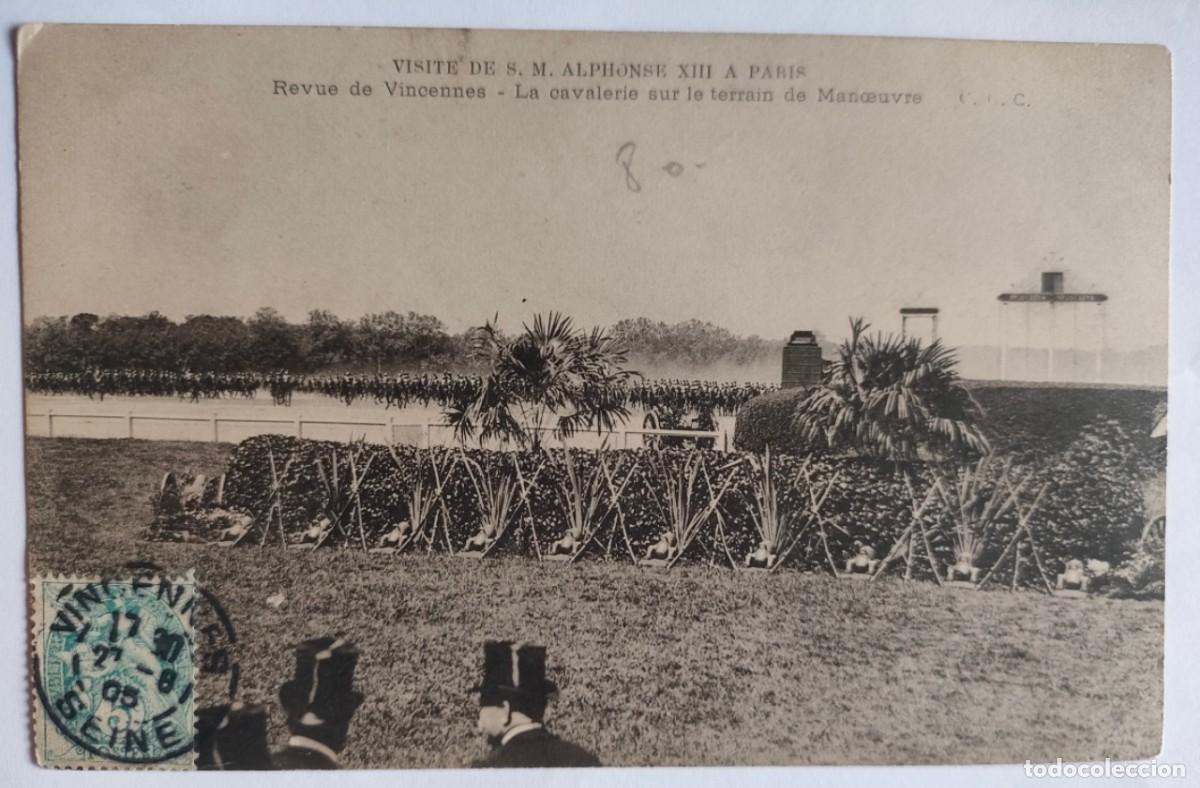 Postales: ALFONSO XIII EN PARIS - Foto 1