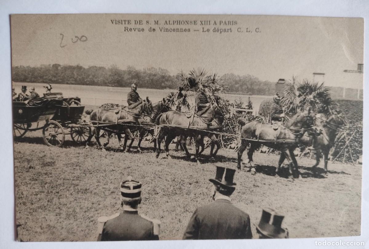 Postales: ALFONSO XIII EN PARIS - Foto 1