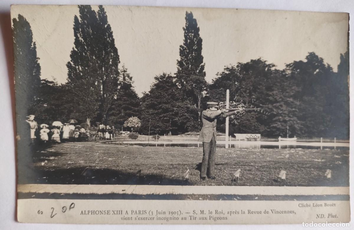 Postales: ALFONSO XIII EN PARIS - Foto 1