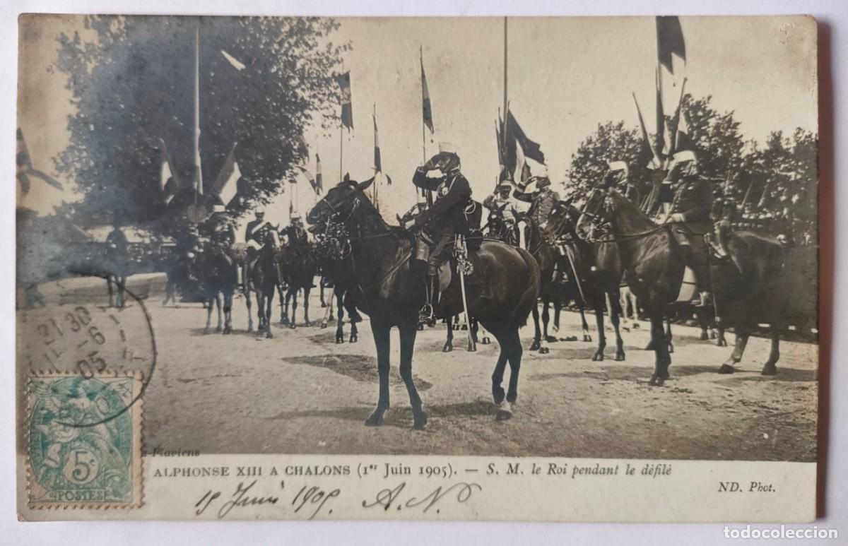 Postales: ALFONSO XIII EN PARIS - Foto 1