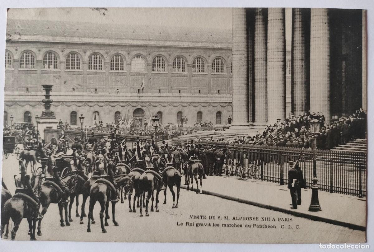 Postales: ALFONSO XIII EN PARIS - Foto 1