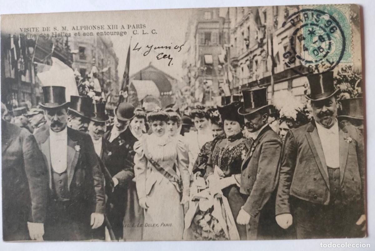 Postales: ALFONSO XIII EN PARIS - Foto 1