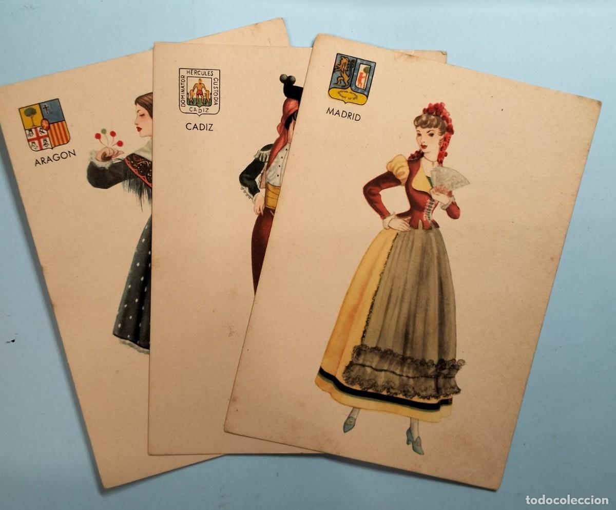 Postales: (4) TRAJES REGIONALES, - Foto 1
