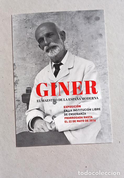 Postales: Giner de los R&iacute;os. Instituci&oacute;n Libre de Ense&ntilde;anza. 2016 - Foto 1