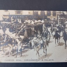 Postales: POSTAL DE LA BODA DE ALFONSO XIII, 1906,
