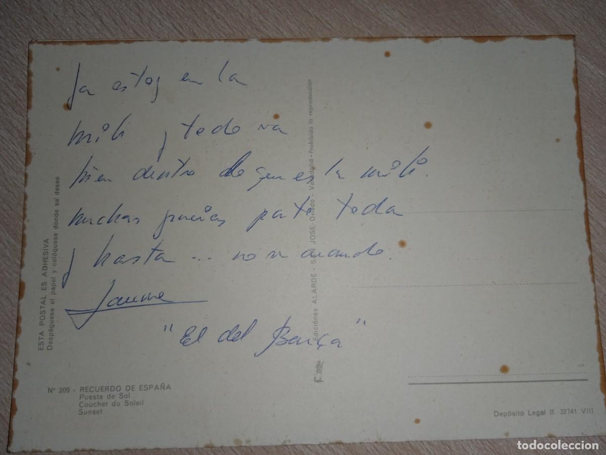 Postales: RECUERDO DE ESPA&Ntilde;A - PUESTA DE SOL - Foto 2