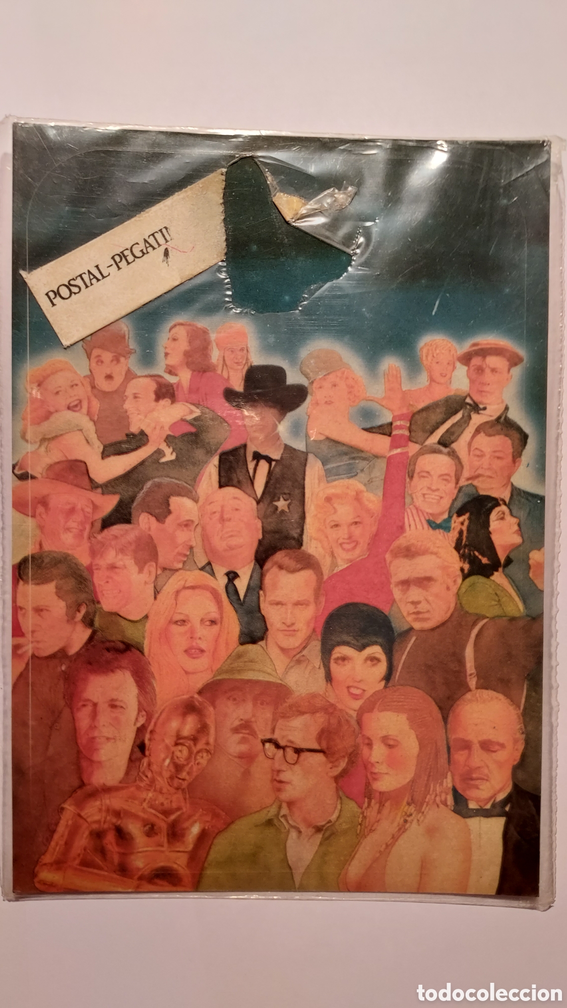 Postales: Postal pegatina del cine - Foto 1