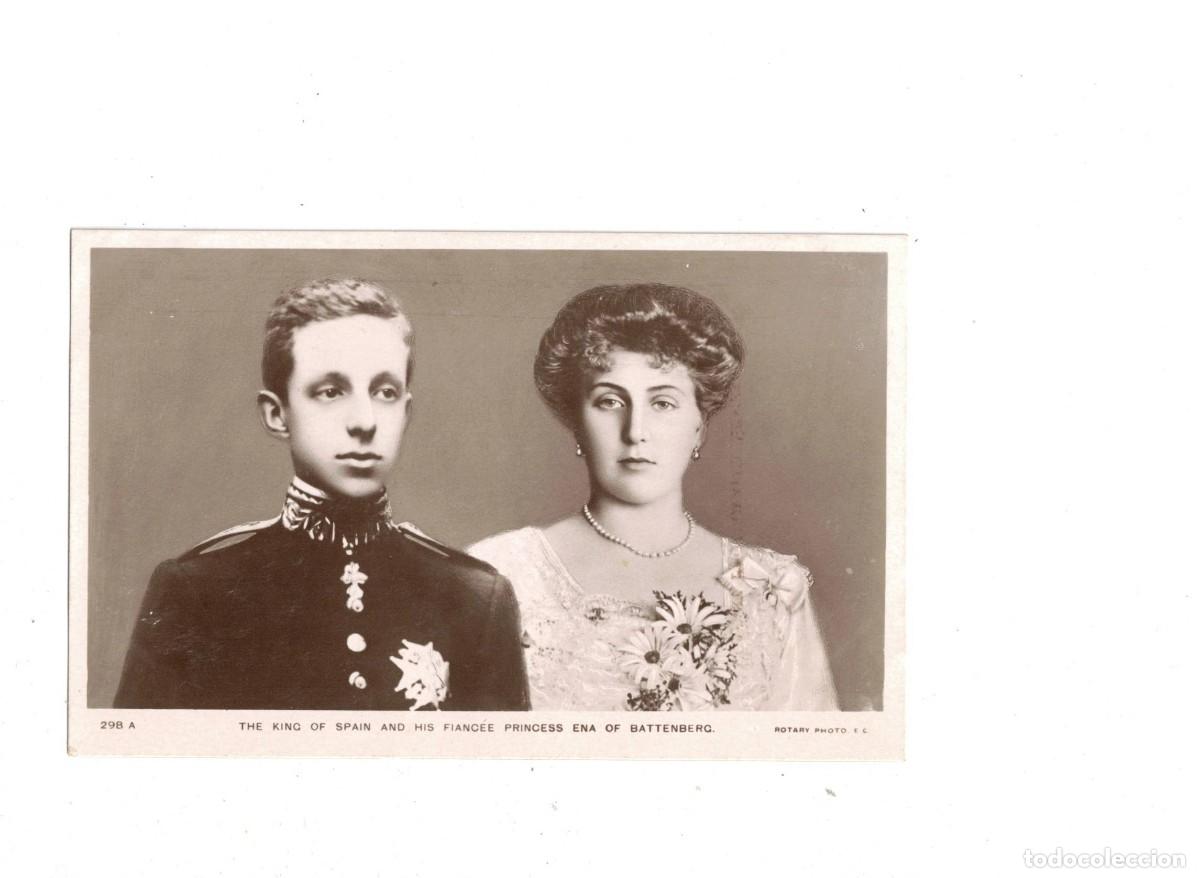 Postales: ALFONSO XIII Y VICTORIA - Foto 1